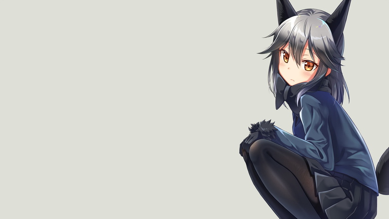 copy space, studio shot, lifestyles, 2K, one person, skirt, hairstyle, Anime, silver fox, unrecognizable person, short hair, women, young adult, clothing