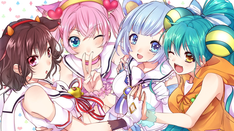 rosia, rock, show, anime, show by rock, tsukino, holmy, anime girls, 2K, girls, jacqueline, 3200x1800
