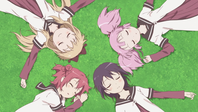 no people, day, representation, Funami Yui, Akaza Akari, Yuru Yuri, craft, still life, plant part, Yoshikawa Chinatsu, mammal, close-up, green color, grass