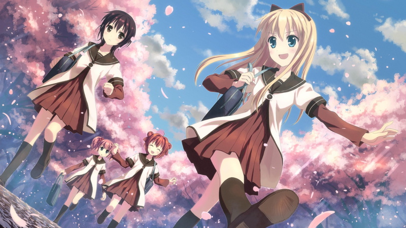 arts culture and entertainment, Akaza Akari, event, Yuru Yuri, digital composite, Yoshikawa Chinatsu, angel, male likeness, creativity, celebration, 4K