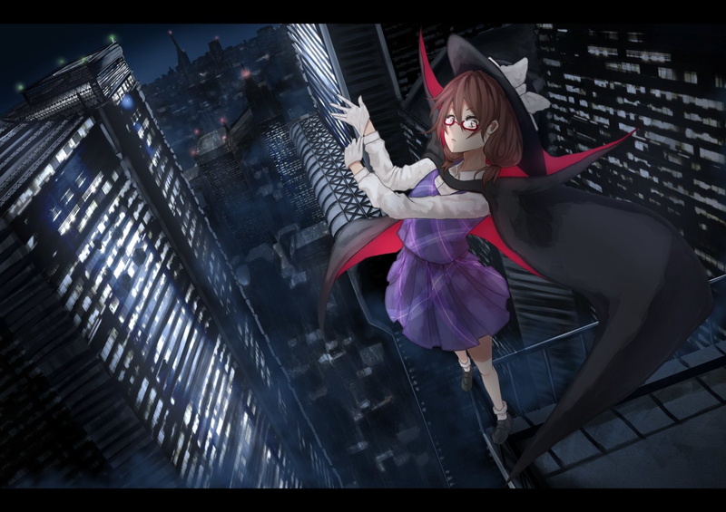 Touhou, Night, 1080P, Anime, Sumireko Usami