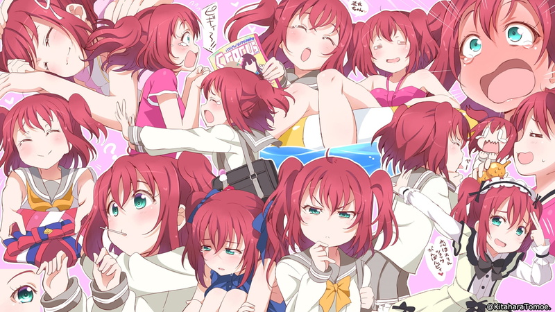 anime girls, 4K, Kitahara Tomoe, Love Live! Sunshine