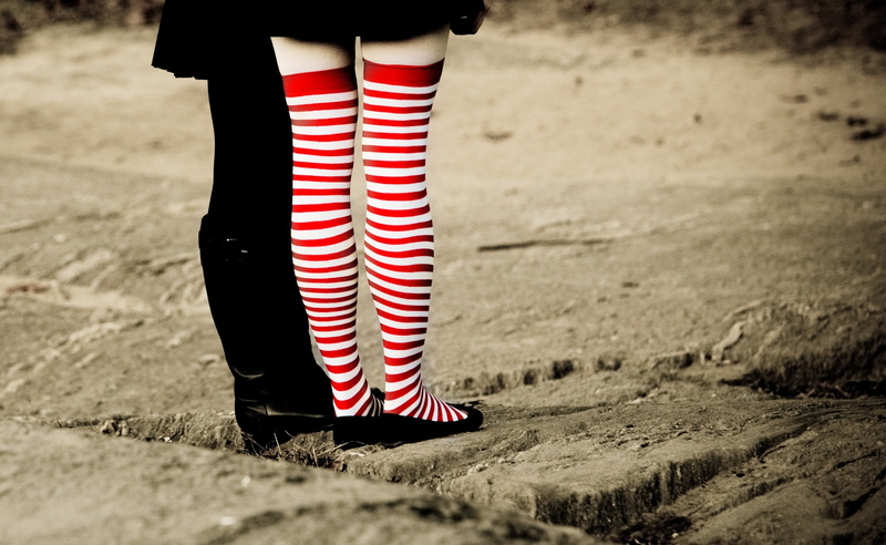 striped, pair, socks, low section, white, adult, human leg, leisure activity, real people, human limb, Love, field, 2K, day, shoe, Friendship, lifestyles