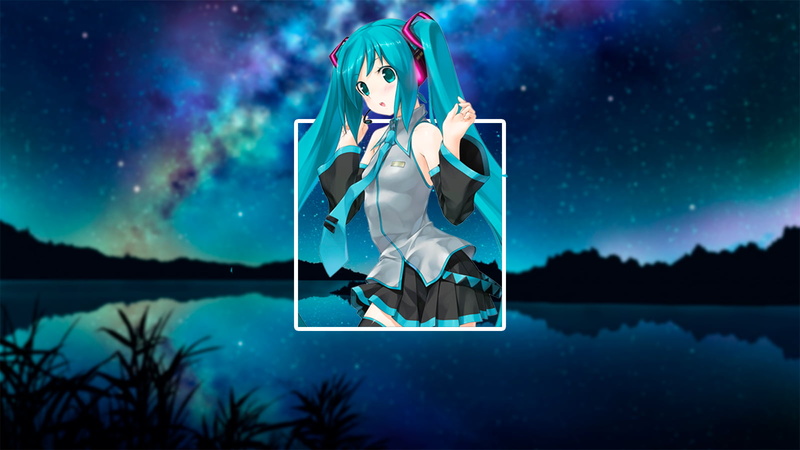 anime, 720P, Hatsune Miku, anime girls, waifu2x, anime landscape