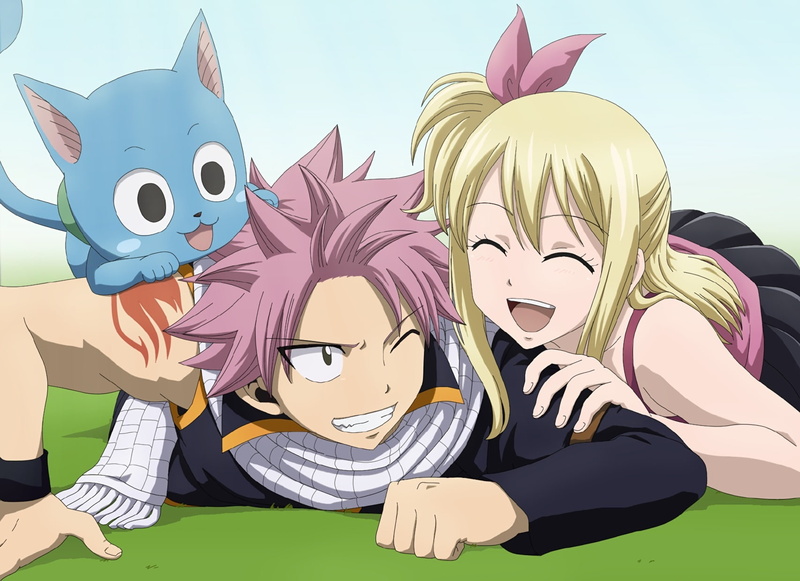cat, animal, heartfilia, natsu, konachan, pink, tail, lucy, scarf, dragneel, waifu2x, short, bluesnowcat, blonde, male, com, fairy, 720P, skirt, 240303