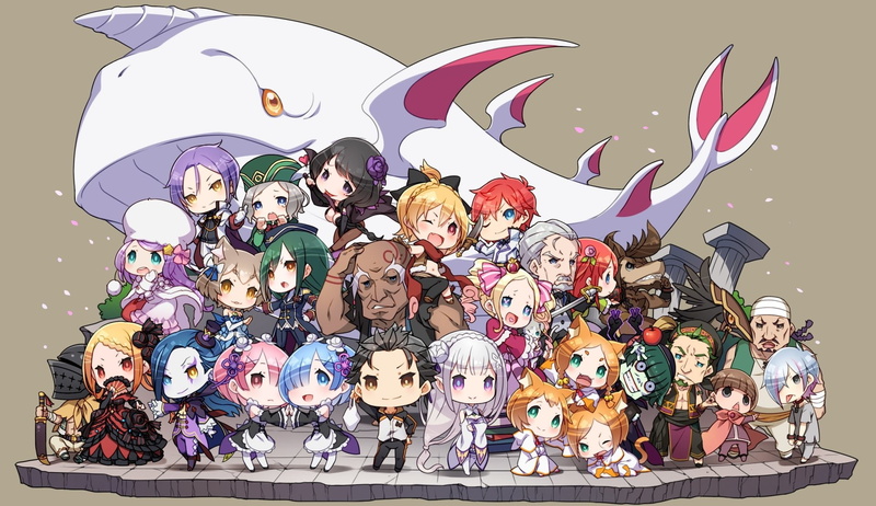 Subaru Natsuki, Rem (Re:ZERO), Felt (Re:ZERO), Beatrice (Re:ZERO), Thearesia van Astrea, Re:ZERO -Starting Life in Another World-, Elsa Granhiert, Felix Argyle
