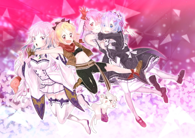 Ram (Re:ZERO), Emilia (Re:ZERO), Re:Zero, Anime, Felt (Re:ZERO), Re:ZERO -Starting Life in Another World-, Rem (Re:ZERO), 1080P
