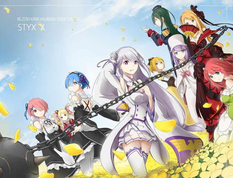Emilia (Re:ZERO), Anime, Thearesia van Astrea, Felt (Re:ZERO), Re:Zero, Ram (Re:ZERO), Re:ZERO -Starting Life in Another World-, 1080P, Anastasia Hoshin