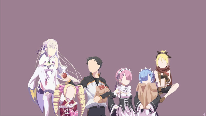 Emilia (Re: Zero), Re: Zero Kara Hajimeru Isekai Seikatsu, Rem (Re: Zero), Natsuki Subaru, 1080P, Felt (Re:Zero), Beatrice (Re: Zero), Ram (Re:Zero)