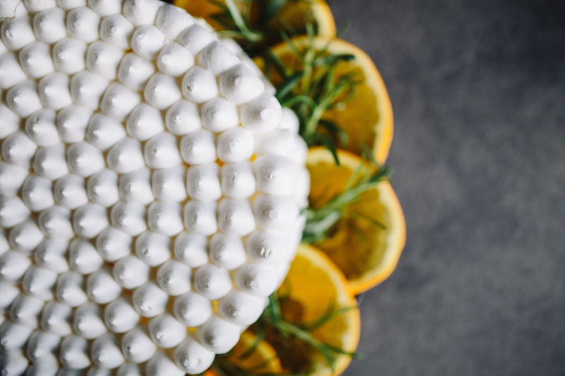 bezee, pie, pavlova, orange, food and drink, no people, nature, alcohol, gray background, container, oranges, plant, gray, freshness, focus on foreground