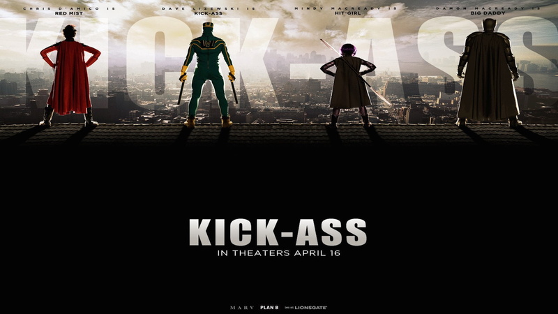Aaron Taylor-Johnson, 1080P, Kick-Ass, Nicolas Cage, Red Mist (Kick-Ass), Hit-Girl (Kick-Ass), Christopher Mintz-Plasse, Big Daddy (Kick-ass), Chloë Grace