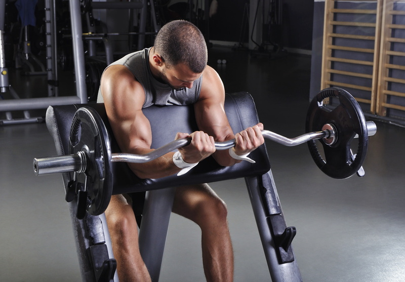 2K, arms, weight bar, pose, fitness, workout