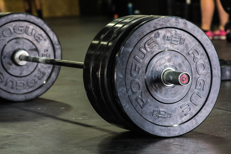 exercise equipment, focus on foreground, sports equipment, fitness, muscular build, barbell, gym, sport, dumbbell, silver colored, 5K, sports training