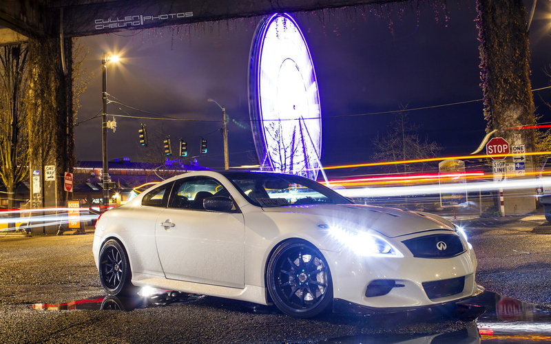 night, hd, wheel, cars, infiniti, ferris, lights, g, g37, timelapse, 1080P