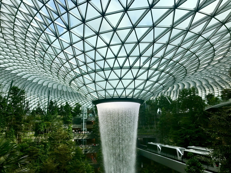 singapore, water, porch, arbour, day, tree, modern, rural, glass - material, mode of transportation, architecture, countryside, outdoors, no people, sky