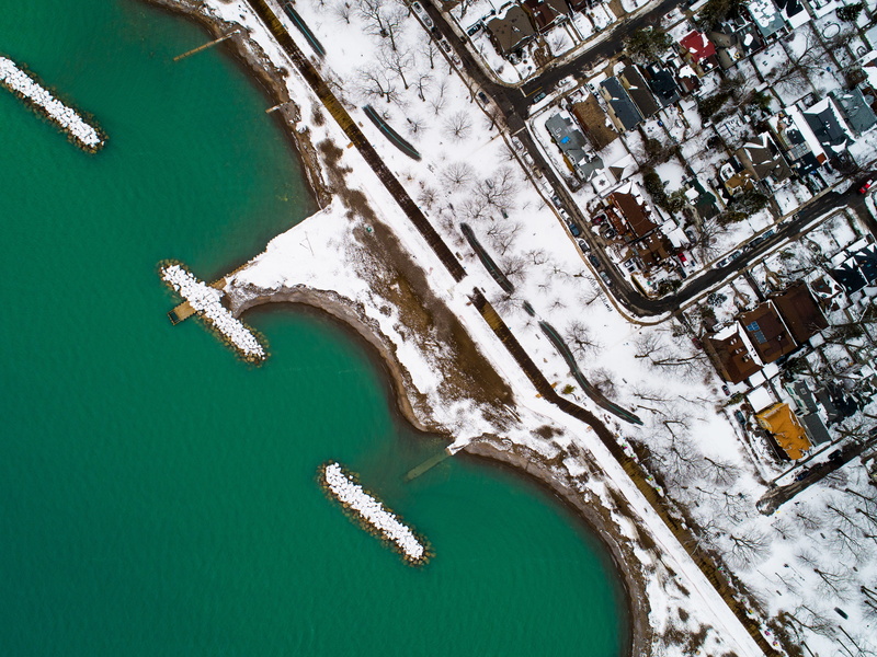 snow, travel destinations, travel, water, harbor, winter, mode of transportation, environment, lizard, houses, covered, reptile, coast, ocean, sea, no people