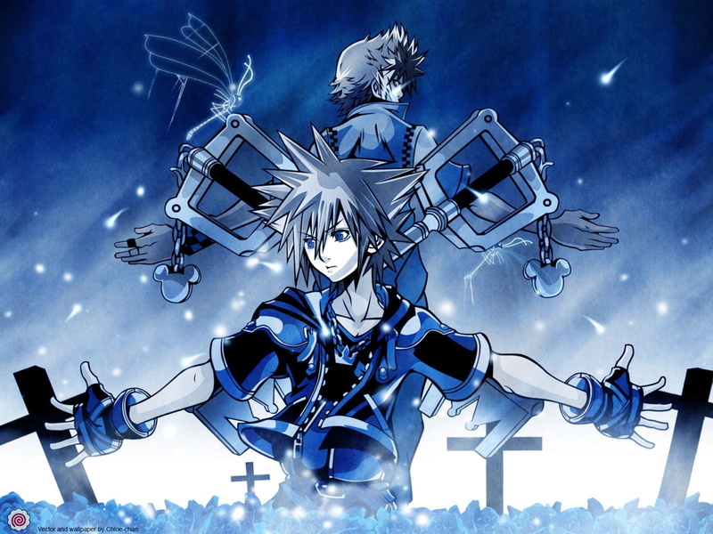 Sora (Kingdom Hearts), Roxas (Kingdom Hearts), 720P, Kingdom Hearts