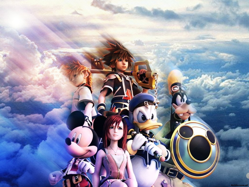 futuristic, arts culture and entertainment, childhood, digital, cloud - sky, technology, Donald, Kairi (Kingdom Hearts), representation, creativity