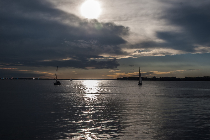 reflection, beauty in nature, sky, scenics - nature, yatch club, water, river, club, sailboat, sunset, nautical vessel, 2K, sunlight, tranquility, tranquil scene