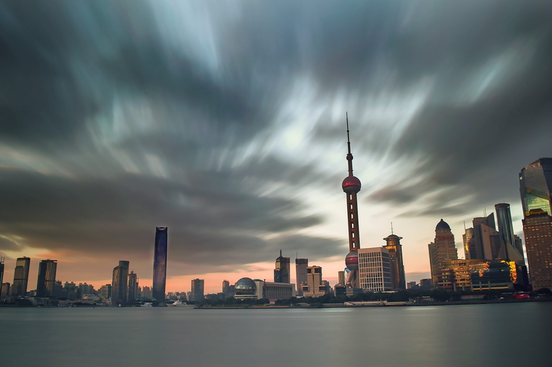 landscape, skyline, tower, city lights, modern, no people, waterfront, travel destinations, clouds, evening, tall - high, harbor, spire, sky, cloud - sky