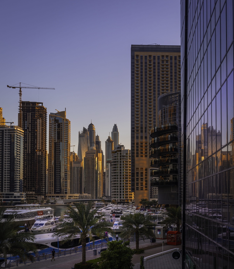 contemporary, city life, rise, waterfront, blue, tower, tall, buildings, windows, outdoors, exterior, tall - high, residential district, street, glass