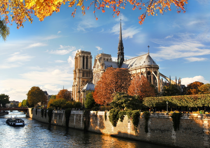 built Structure, reflection, river, dome, beige, no people, place of worship, tree, tower, architecture, scenics, cathedral, old, blue, seine River, Hay