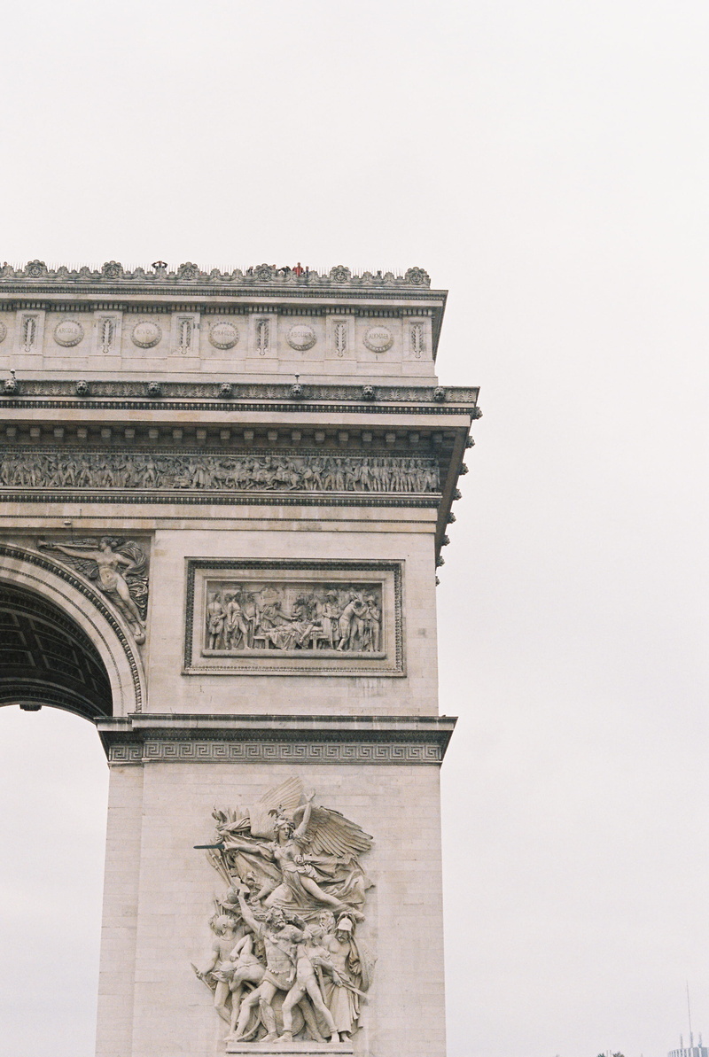 famous Place, art and craft, arc, triomphe, craft, outdoors, tourism, clear sky, architectural column, daytime, travel destinations, sky, monument, carving
