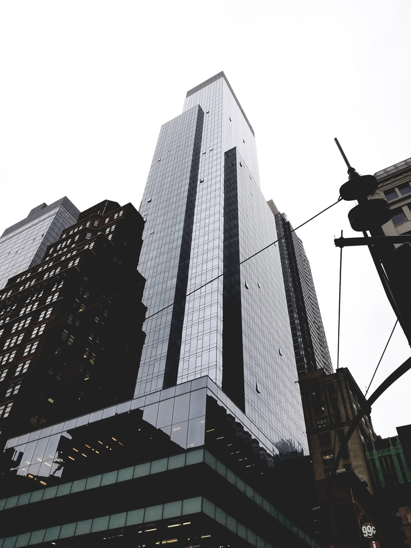 travel destinations, skyscraper, corner, curtain, city, way, daytime, modern, building, no people, steeple, day, road, spire, tall - high, building exterior
