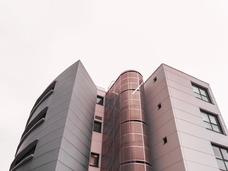nature, angle, built structure, brown, housing, outdoors, urban, high rise, window view, concrete, low angle view, facade, skyscraper, apartment building