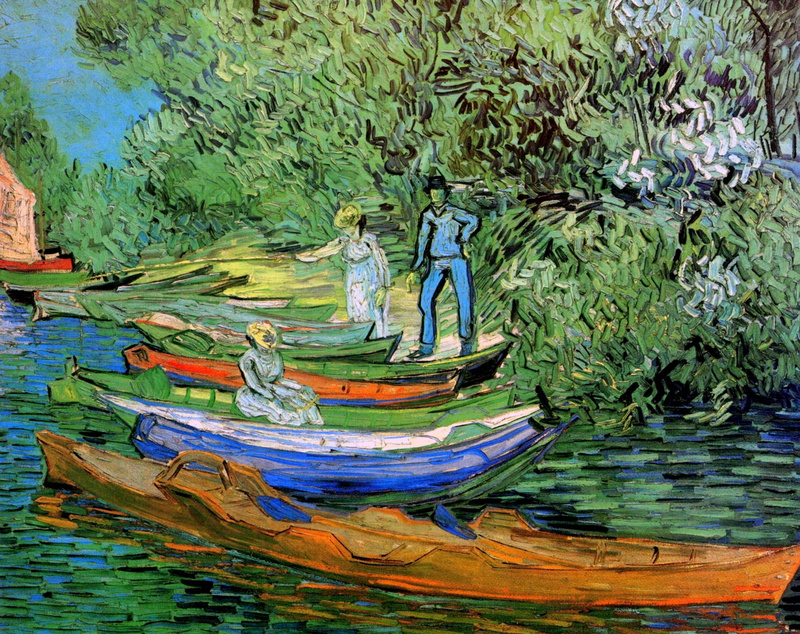 Auvers-sur-Oise, Bank of the Oise at Auvers, Vincent van Gogh, 2K
