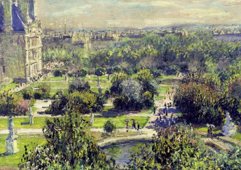 1080P, Claude Monet, picture, Tuileries, landscape
