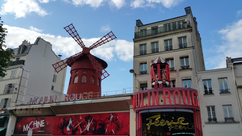 built structure, moulin, luxury, paris, moulin rouge, nature, day, sky, cloud - sky, 5K, montmartre, building exterior, building, city, low angle view