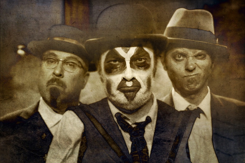 representation, creativity, men, ape, retro styled, hat, adult, The Tiger Lillies, male likeness, arts culture and entertainment, art and craft, people