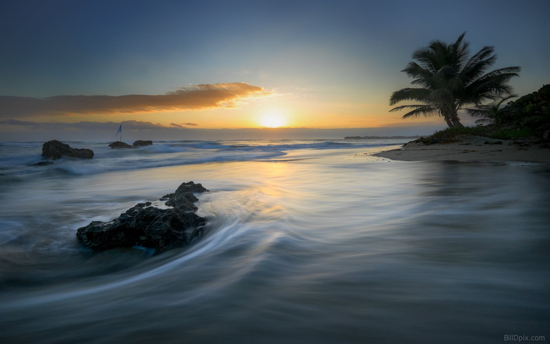 ocean  water, 1080P, landscape, sunrise - Dawn, Cabarete, wave, tropical Climate, coastline, scenics, sunset, seascape, dusk, rock - Object, sea, sunrise  beach
