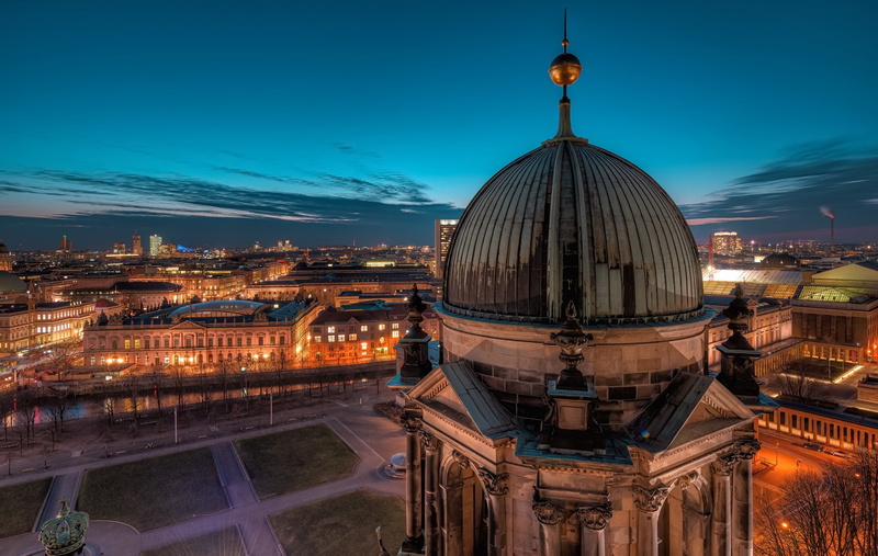 Potsdamer Platz, Berlin, The Berliner Dom, 1080P