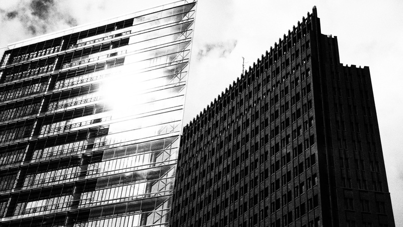 apartment, tower, potsdamer platz, window, no people, tall - high, architecture, potsdamer, city, business, outdoors, office, modern, building exterior
