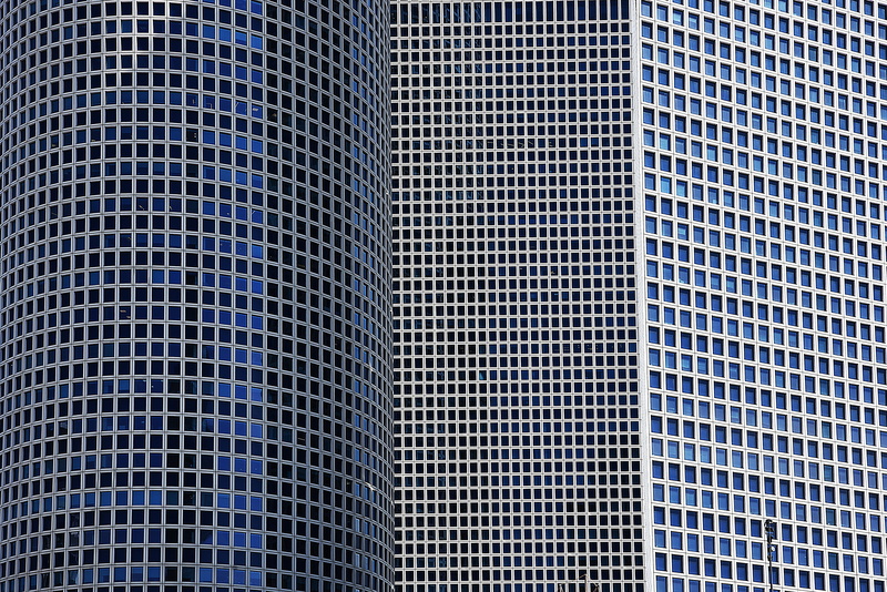 no people, textured, concrete, architecture, high, building, pattern, cityscape, close-up, urban, windows, hole, 5K, side by side, new, day, business