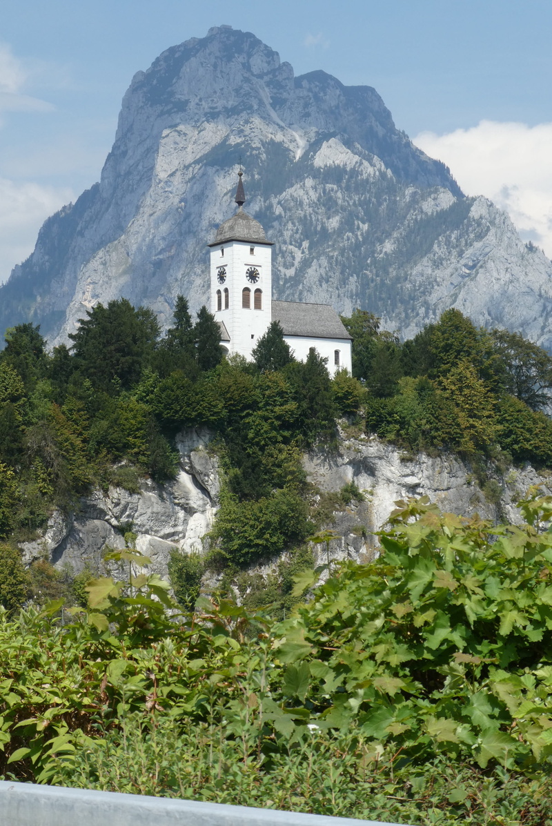 belief, building exterior, romantic, sights, day, nature, tower, traunsee, travel, tree, outdoors, building, tourism, no people, sky, more, spirituality