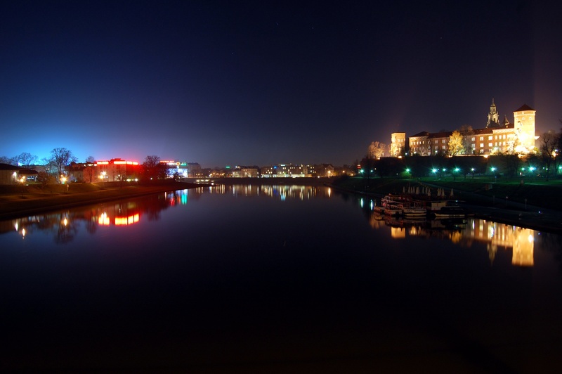 monuments, poland, illuminated, wisla, building, built structure, the old town, architecture, building exterior, outdoors, tourism, skyscraper, waterfront
