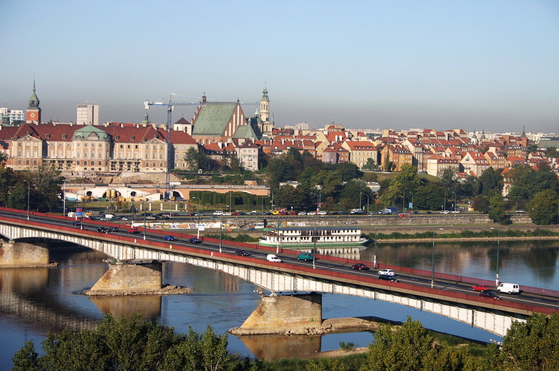 1080P, no people, prague, urban Scene, city, water, residential district, built structure, travel, poland, wisla, bridge - Man Made Structure, building exterior