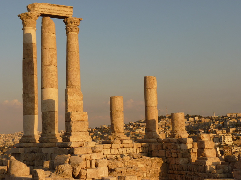 tourism, history, middle east, pillar, the past, ruined, old ruin, outdoors, nature, place of worship, stone, daytime, amman, posts, old, travel, citadel hill