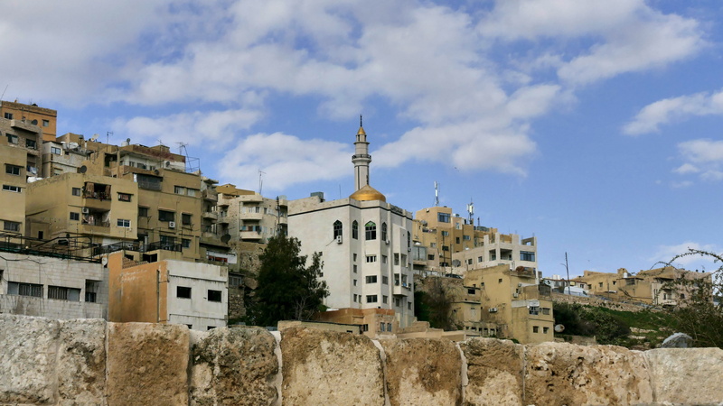 building exterior, buildings, spirituality, amman, day, place of worship, tower, building, architecture, 4K, built structure, outdoors, religion, city