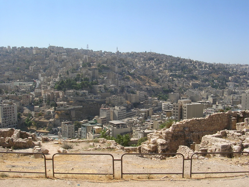 townscape, 1080P, ancient civilization, day, building exterior, crowded, history, middle east, residential district, amman, archaeology, sky, landscape