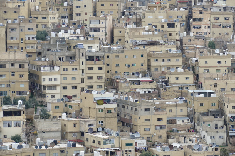 city, crowd, architecture, historic center, amman, house, 5K, cityscape, crowded, outlook, day, outdoors, jordan, window, citadel hill, town, built structure