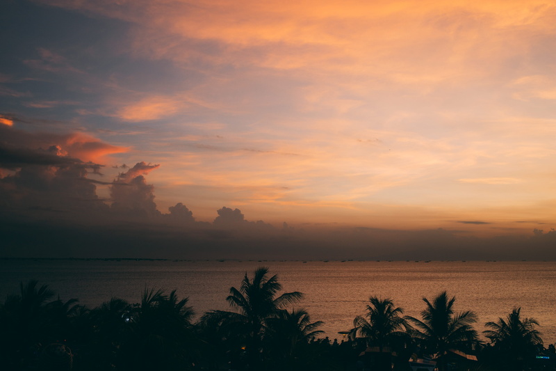 tranquil scene, idyllic, nature, tranquility, sunset, sea, tree, cloud - sky, pasay, beauty in nature, sky, plant, scenics - nature, water, manila, horizon