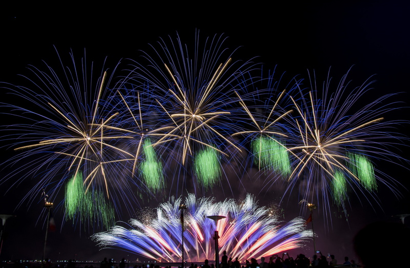 low angle view, no people, sparks, long exposure, blurred motion, firework - man made object, firework display, celebration, nature, light, arts culture and entertainment