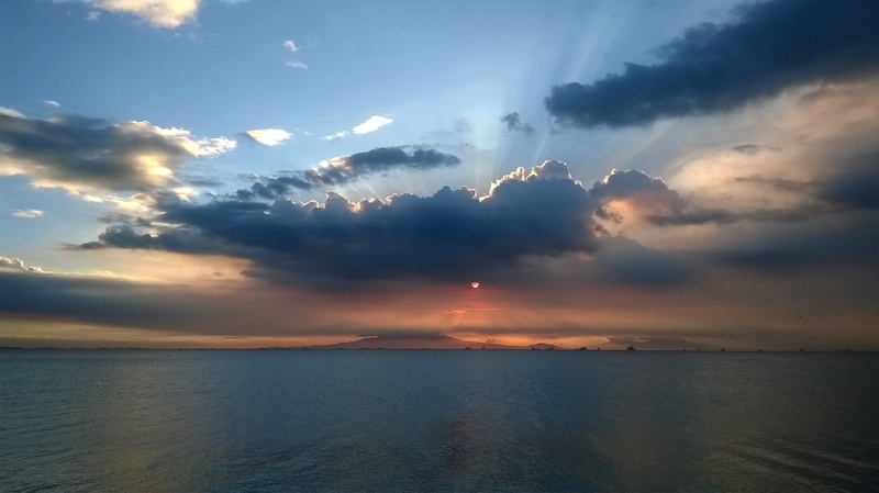 environment, Sea, sun, scenics, mall of asia, horizon, asia, Coast, tranquility, tranquil scene, body, horizon over water, large, coast, water, sky, scenics - nature