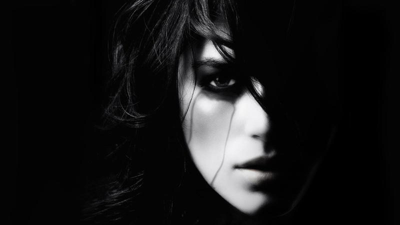celebrity, 1080P, monochrome, dark, Keira Knightley, women, portrait, face, actress