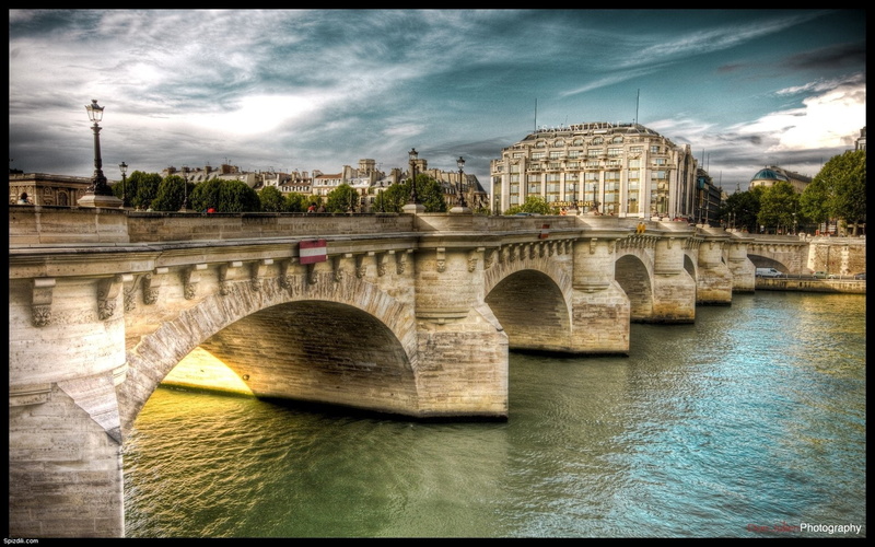 1080P, paris, bridges, photography, hdr, neuf, pont, rivers