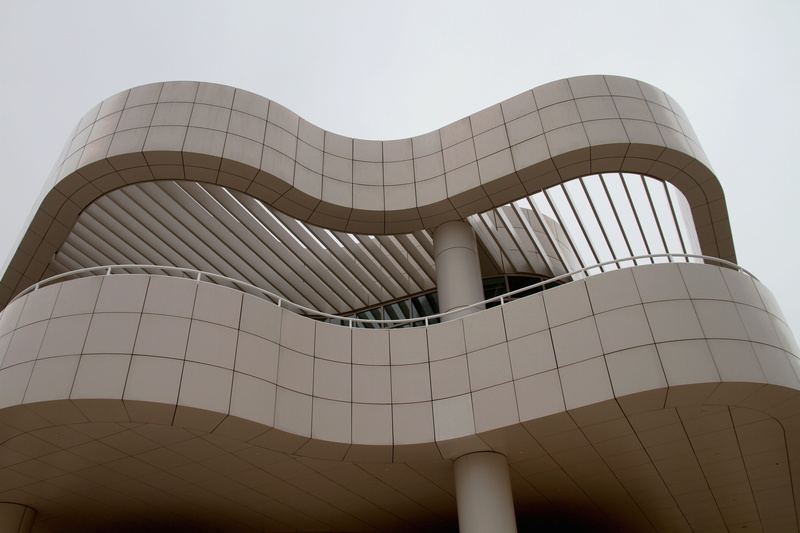 building, no people, travel, Los Angeles, getty centre, gallery, Centre, architectural feature, curve, travel destinations, Getty, glass - material, clear sky